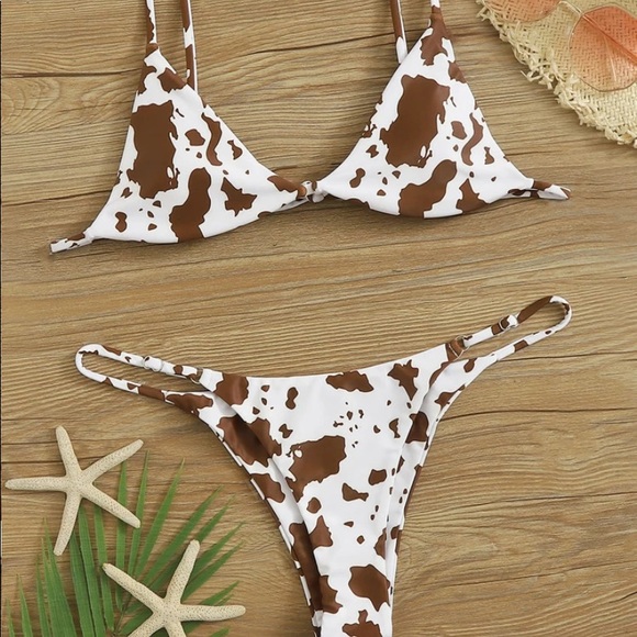 shein cow bikini
